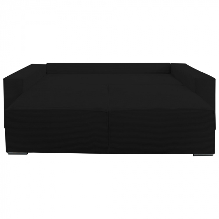 Canapea extensibila Lincoln cu lada de depozitare, L100 negru, 230x100x82 [4]