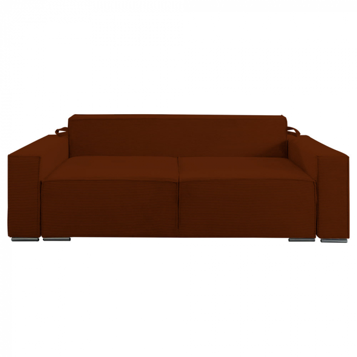Canapea extensibila Lincoln cu lada de depozitare, L52 caramiziu, 230x100x82 [3]