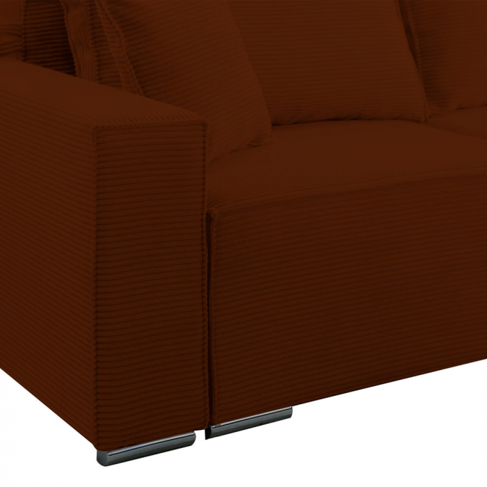 Canapea extensibila Lincoln cu lada de depozitare, L52 caramiziu, 230x100x82 [5]
