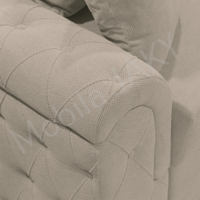 Canapea extensibila Lorena, 3 locuri, bej , cu lada de depozitare, dimensiune 247x96x78 cm [7]