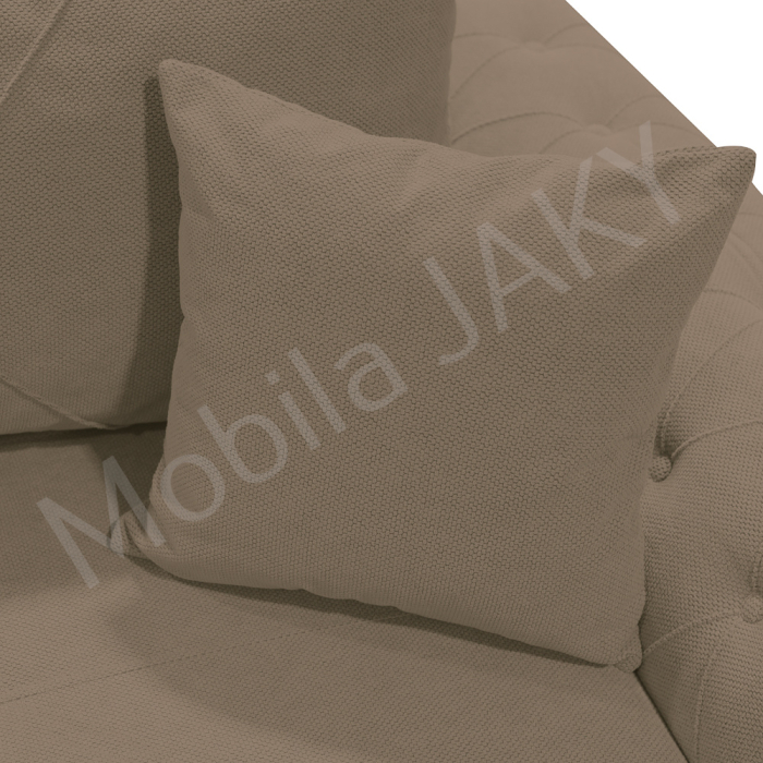 Canapea extensibila Lorena, 3 locuri, cappuccino, cu lada de depozitare, dimensiune 247x96x78 cm [6]