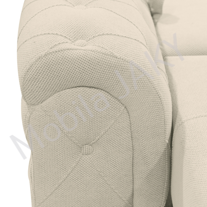 Canapea extensibila Lorena, 3 locuri, crem, cu lada de depozitare, dimensiune 247x96x78 cm [5]