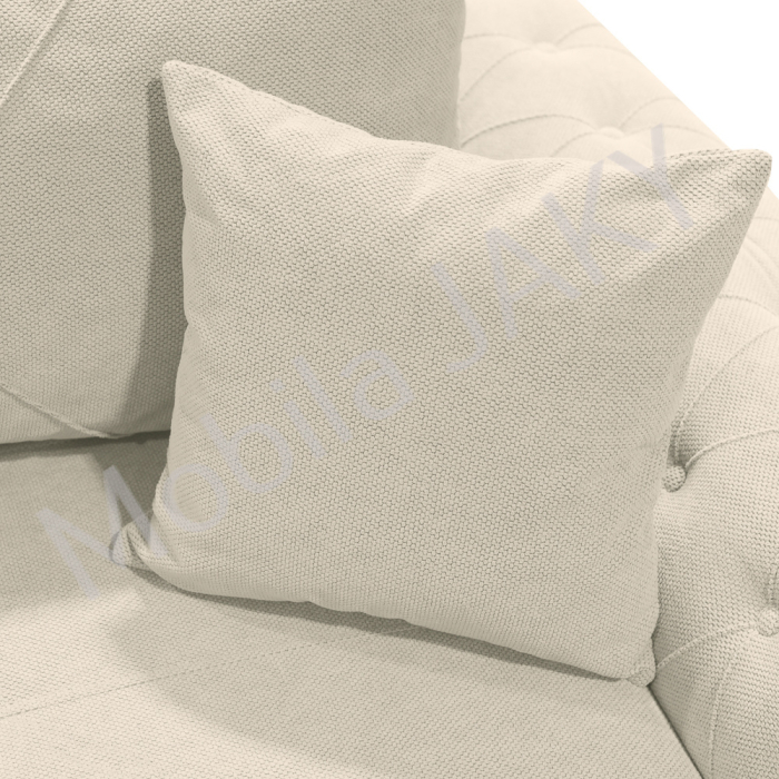 Canapea extensibila Lorena, 3 locuri, crem, cu lada de depozitare, dimensiune 247x96x78 cm [6]