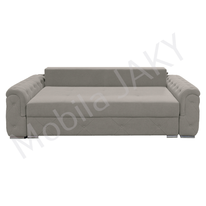 Canapea extensibila Lorena, 3 locuri, gri deschis , cu lada de depozitare, dimensiune 247x96x78 cm [2]