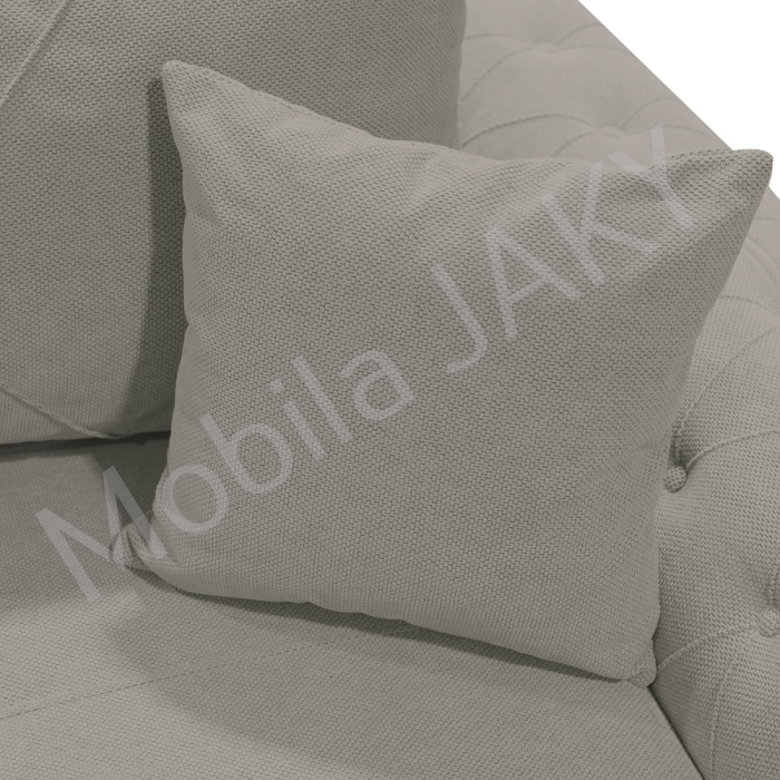 Canapea extensibila Lorena, 3 locuri, gri deschis , cu lada de depozitare, dimensiune 247x96x78 cm [6]