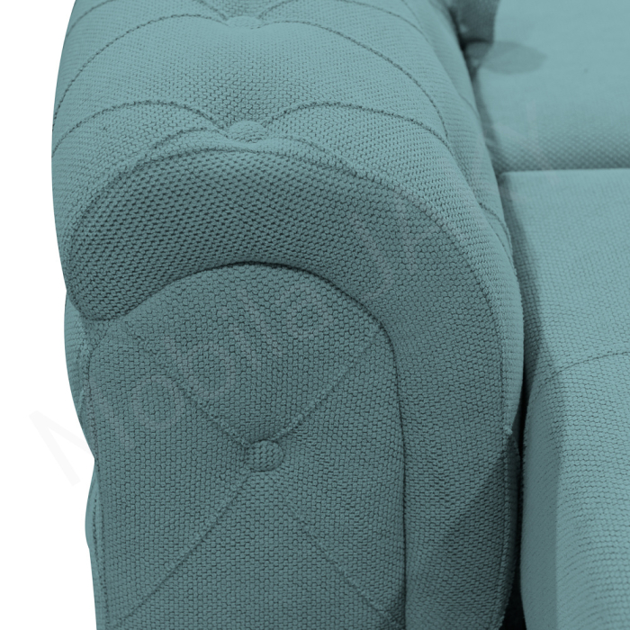 Canapea extensibila Lorena, 3 locuri, verde marin, cu lada de depozitare, dimensiune 247x96x78 cm - mobila JAKY [7]
