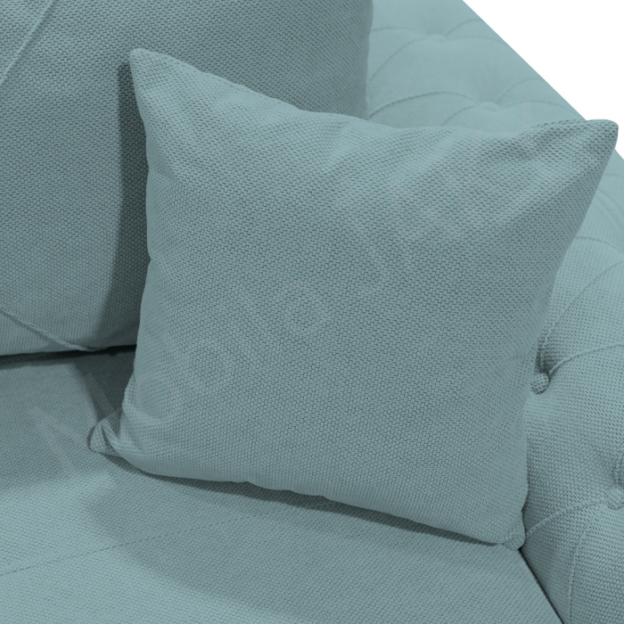 Canapea extensibila Lorena, 3 locuri, verde marin, cu lada de depozitare, dimensiune 247x96x78 cm - mobila JAKY [4]