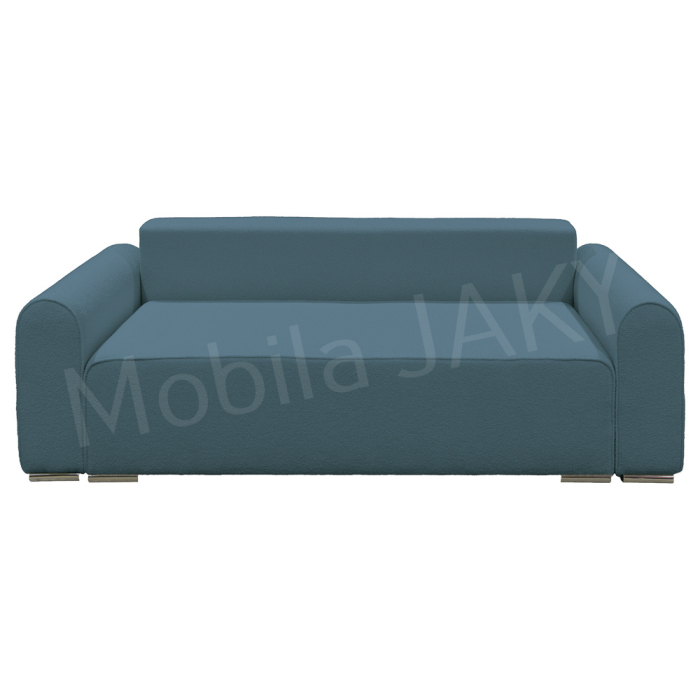Canapea extensibila MELINA, 3 locuri, stofa boucle albastru deschis 73, cu lada de depozitare, dimensiunea 244x100x80 cm [4]