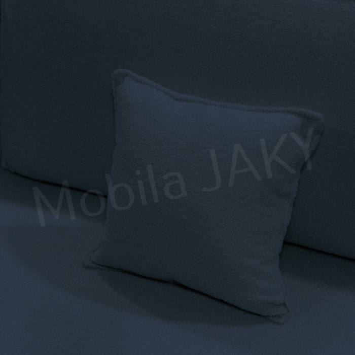 Canapea extensibila MELINA, 3 locuri, stofa boucle bleumarin 79, cu lada de depozitare, dimensiunea 244x100x80 cm [9]