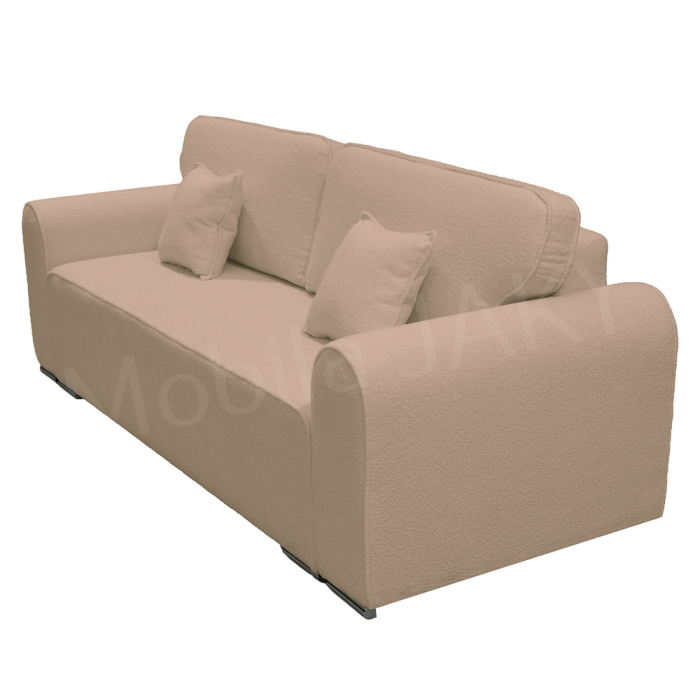 Canapea extensibila MELINA, 3 locuri, stofa boucle cappuccino 14, cu lada de depozitare, dimensiunea 244x100x80 cm [5]