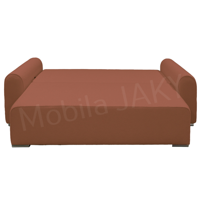Canapea extensibila MELINA, 3 locuri, stofa boucle caramiziu 54, cu lada de depozitare, dimensiunea 244x100x80 cm [6]