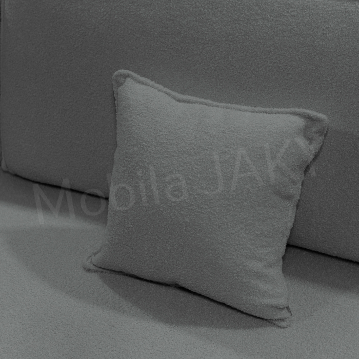 Canapea extensibila MELINA, 3 locuri, stofa boucle gri inchis 92, cu lada de depozitare, dimensiunea 244x100x80 cm [9]