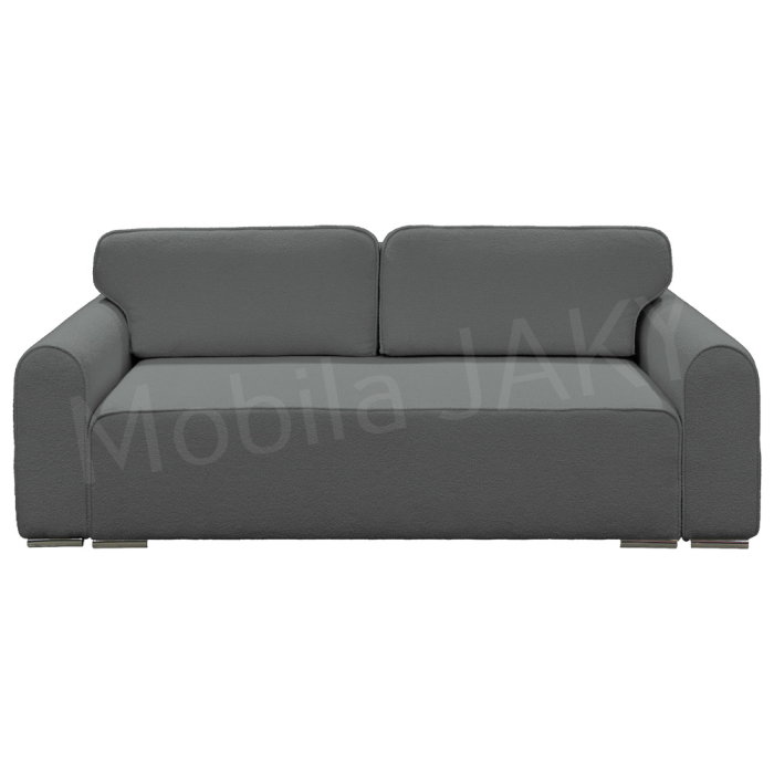 Canapea extensibila MELINA, 3 locuri, stofa boucle gri inchis 92, cu lada de depozitare, dimensiunea 244x100x80 cm [2]