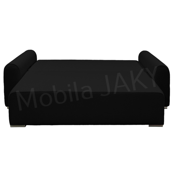 Canapea extensibila MELINA, 3 locuri, stofa boucle negru 100, cu lada de depozitare, dimensiunea 244x100x80 cm [6]