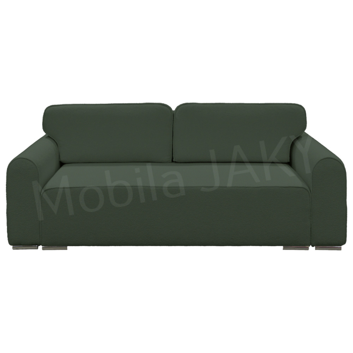 Canapea extensibila MELINA, 3 locuri, stofa boucle verde 37, cu lada de depozitare, dimensiunea 244x100x80 cm [2]