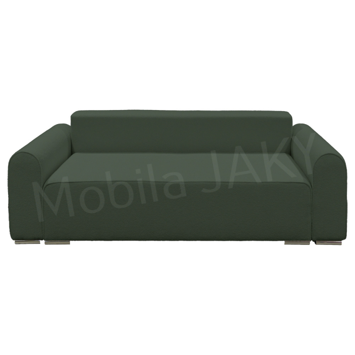 Canapea extensibila MELINA, 3 locuri, stofa boucle verde 37, cu lada de depozitare, dimensiunea 244x100x80 cm [4]
