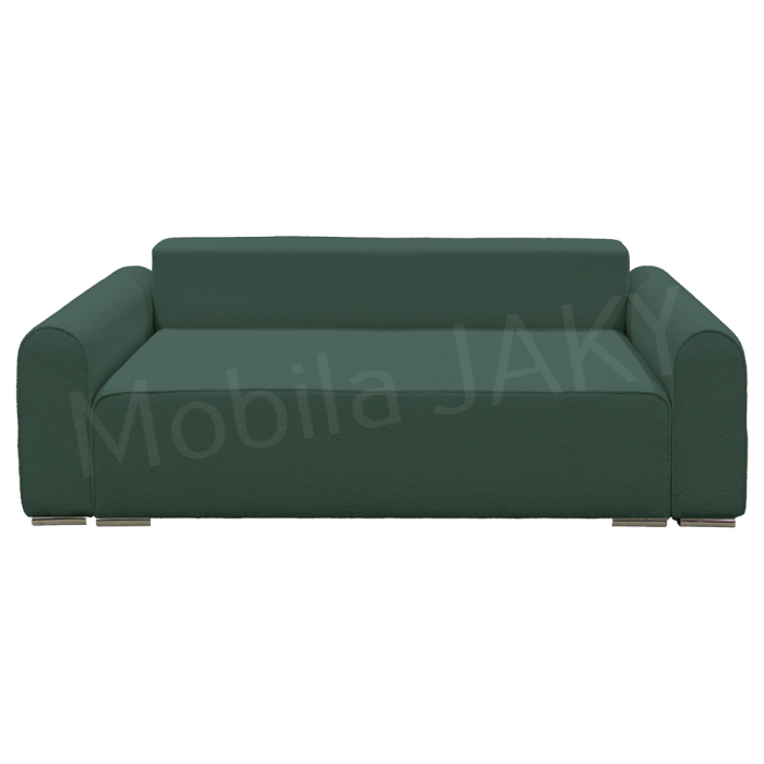 Canapea extensibila MELINA, 3 locuri, stofa boucle verde salvie 34, cu lada de depozitare, dimensiunea 244x100x80 cm [4]