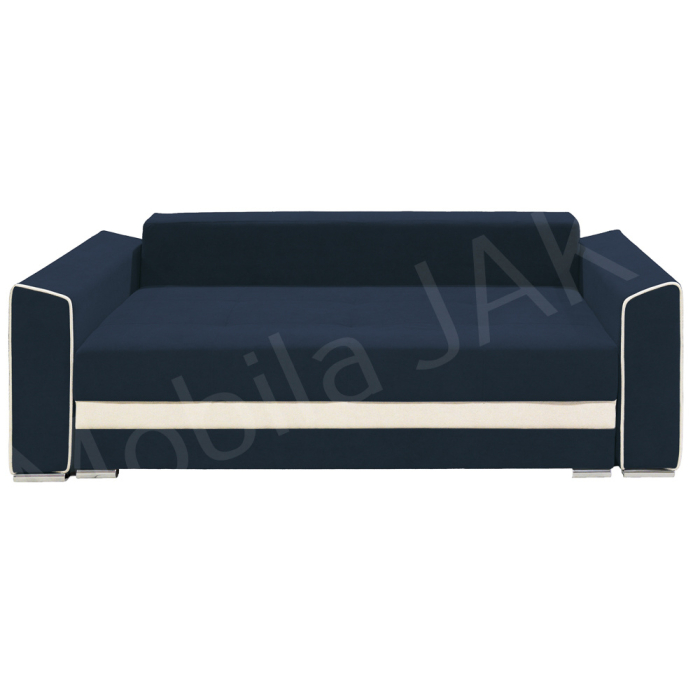 Canapea extensibila Nicole, 3 locuri, bleumarin+ crem, cu lada de depozitare, dimensiune 237x96x78cm [2]