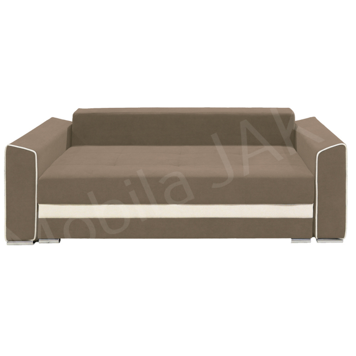 Canapea extensibila Nicole, 3 locuri, cappuccino + crem, cu lada de depozitare, dimensiune 237x96x78cm [2]