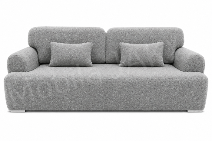 Canapea NUVIA boucle gri deschis 83, 3 locuri, extensibila cu lada de depozitare, dimensiunea 242x100x83 cm [2]