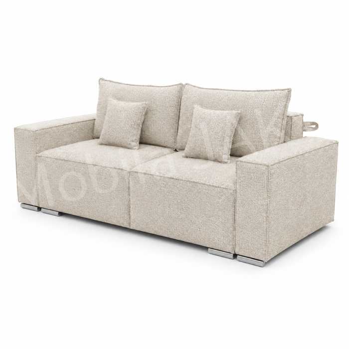 Canapea RIVA , stofa crem P04, extensibila, cu lada de depozitare 230x100x82 [2]
