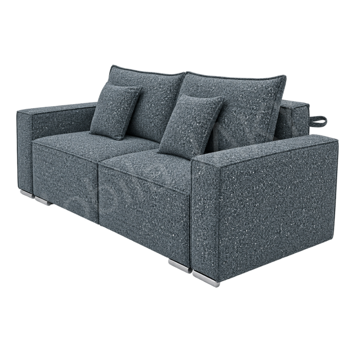 Canapea RIVA , stofa gri petrol P94, extensibila, cu lada de depozitare 230x100x82 [2]