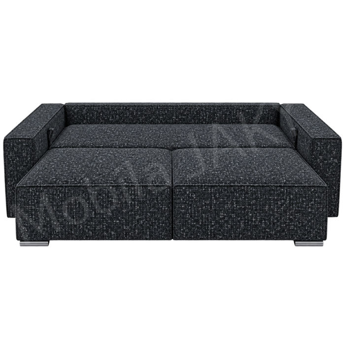 Canapea RIVA , stofa negru P98, extensibila, cu lada de depozitare 230x100x82 [4]