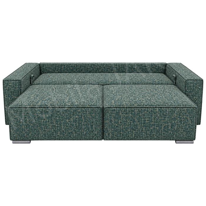 Canapea RIVA , stofa verde P35, extensibila, cu lada de depozitare 230x100x82 [4]