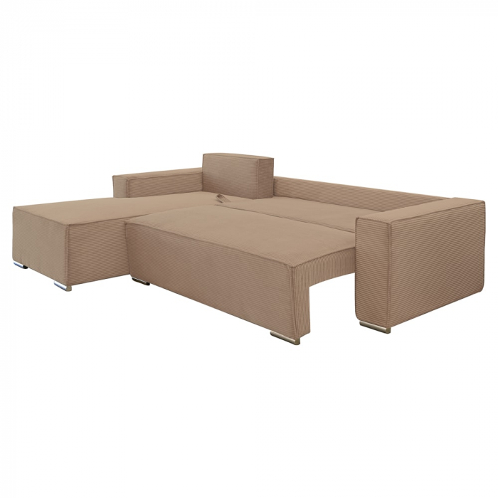 Coltar extensibil Lincoln mini stanga, cu lada de depozitare, 280*185*102 cm, cappuccino 17N [4]