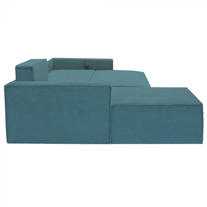 Coltar extensibil Lincoln mini stanga, cu lada de depozitare, 280*185*102 cm, turcoaz 75N [6]