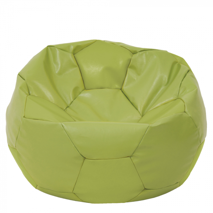 Mega Ball - fotoliu puf - imitatie piele verde [1]