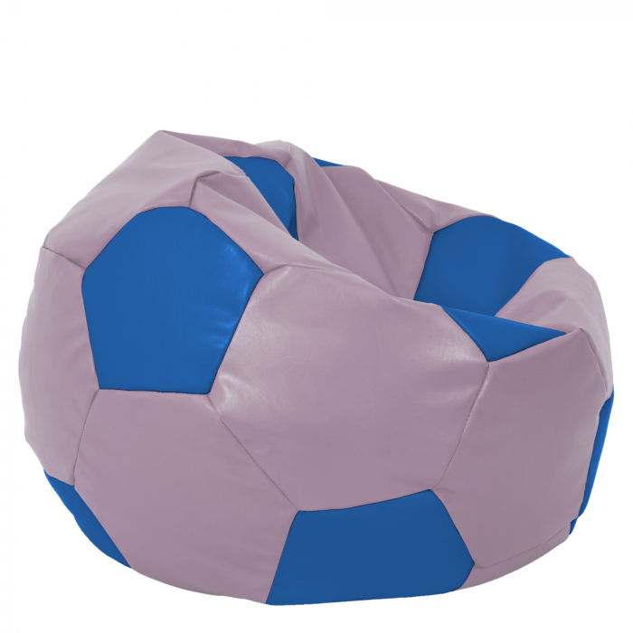 Mega Ball - fotoliu puf - imitatie piele mov/albastru [2]