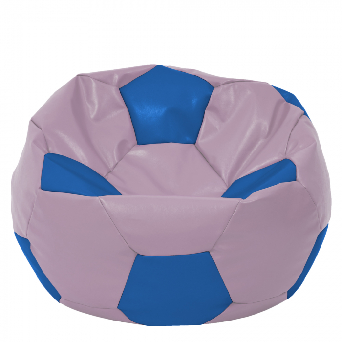 Mega Ball - fotoliu puf - imitatie piele mov/albastru [1]
