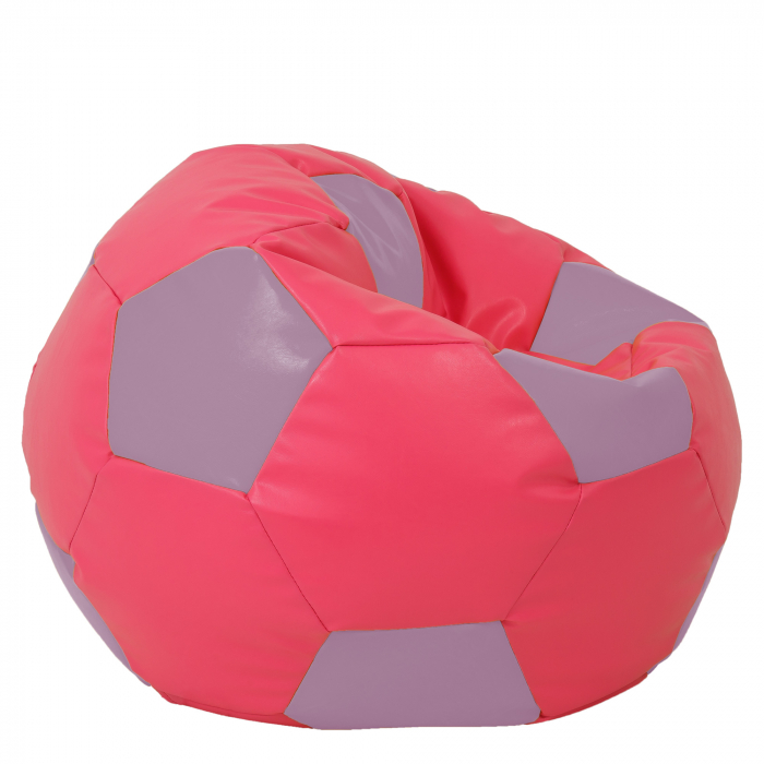 Mega Ball - fotoliu puf - imitatie piele roz/mov [2]