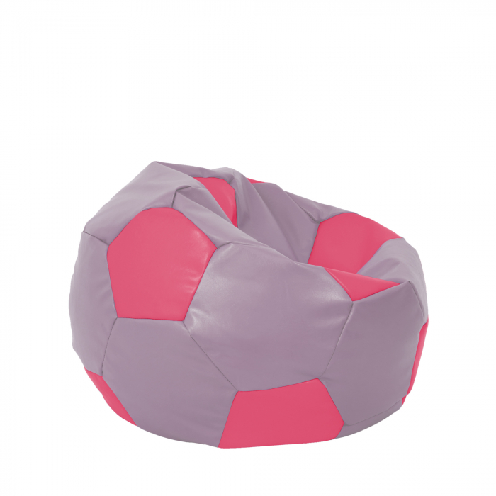 Mondo Ball - fotoliu puf - imitatie piele - mov/roz [2]