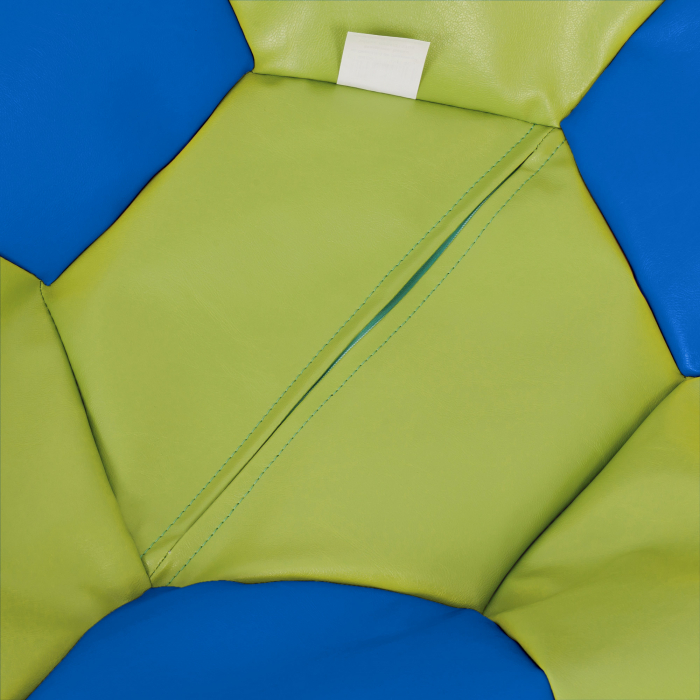 Mondo Ball - fotoliu puf - imitatie piele - verde/albastru [3]
