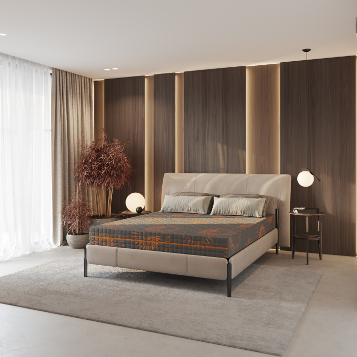 Saltea ORANGE SPORT GELADI 100 cm * 200 cm * 20 cm, structura cu poliuretanica, fermitate moale, husa detasabila [2]