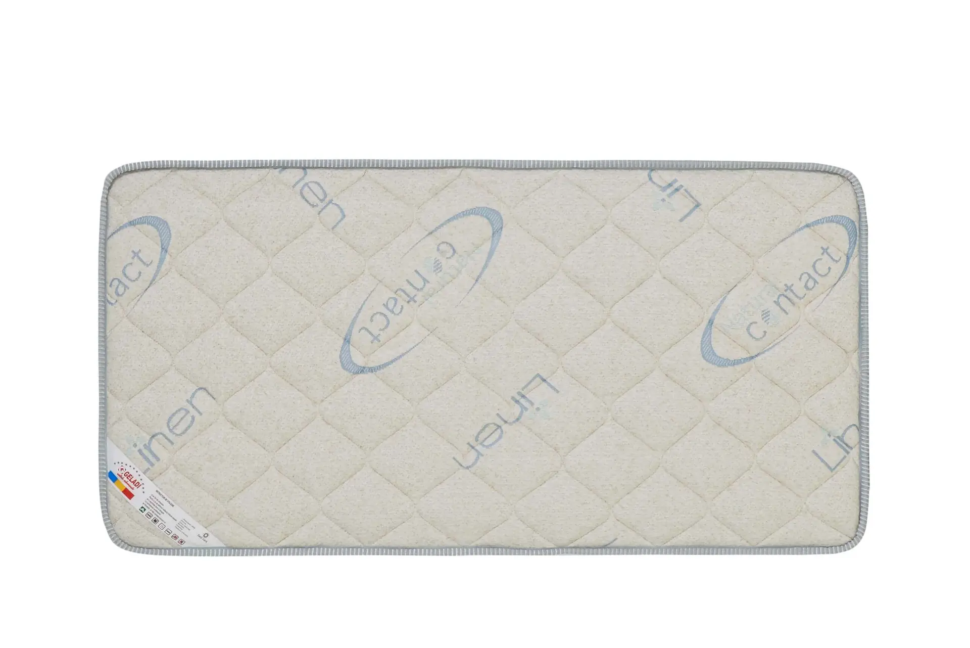Saltea pentru copii BABY DREAM Geladi, 120cm*60cm*12cm, fermitate ridicata, husa antibacteriana cu fibre din cocos, lana, bumbac [4]