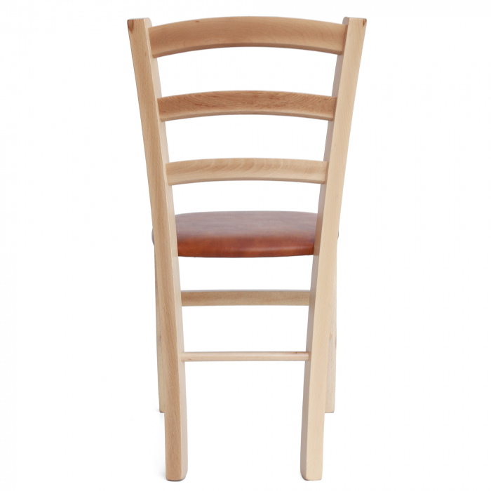 Scaun Paesana, cadru fag, material piele ecologica cognac [3]