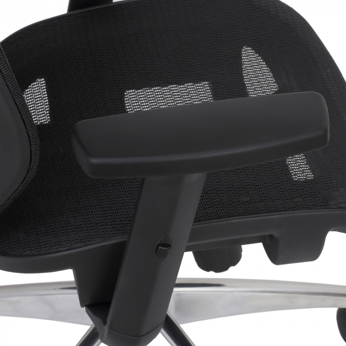 Scaun full mesh Nice Lux - negru/negru [6]