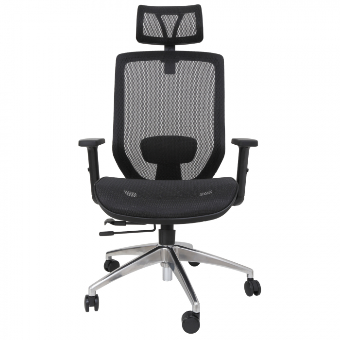 Scaun full mesh Nice Lux - negru/negru [2]