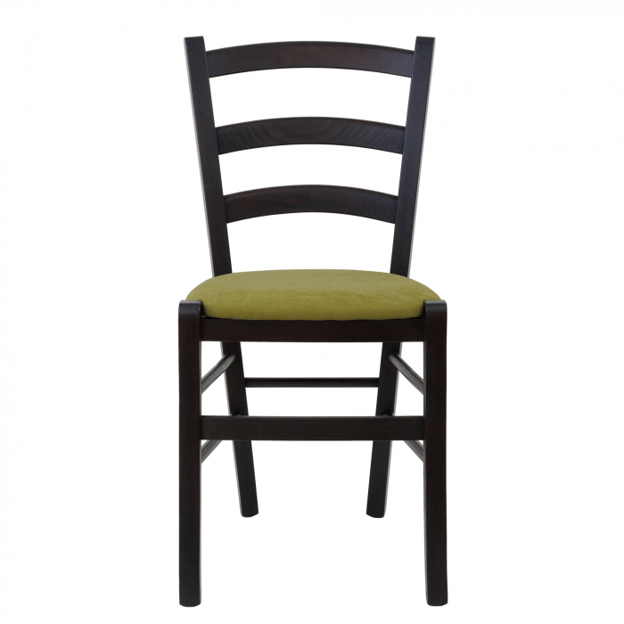 Scaun Paesana, cadru fag, culoare wenge, material stofa K2 verde [2]