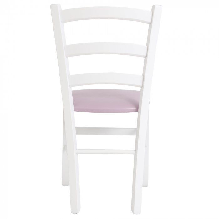 Scaun Paesana, cadru fag, culoare alb, material piele ecologica mov [4]