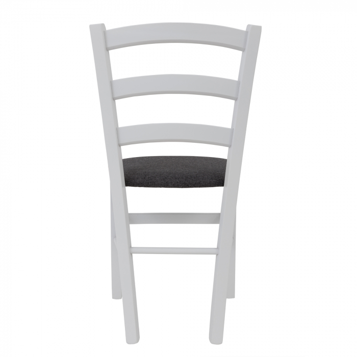Scaun Paesana, cadru fag, culoare alb, material stofa S05 gri [4]