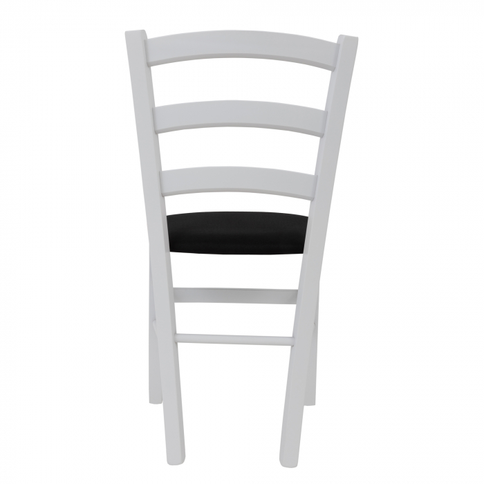 Scaun Paesana, cadru fag, culoare alb, material stofa S14 negru [4]
