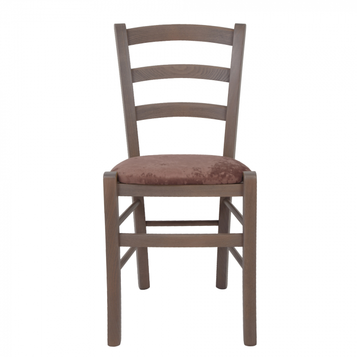 Scaun Paesana, cadru fag, culoare gri, material stofa E45 roz [2]