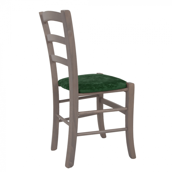 Scaun Paesana, cadru fag, culoare gri, material stofa E57 verde [3]