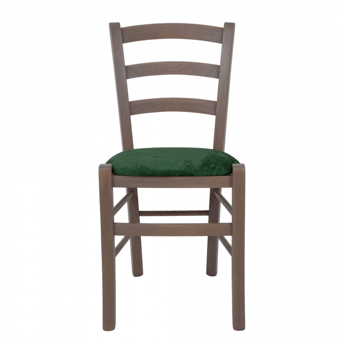 Scaun Paesana, cadru fag, culoare gri, material stofa E57 verde [2]