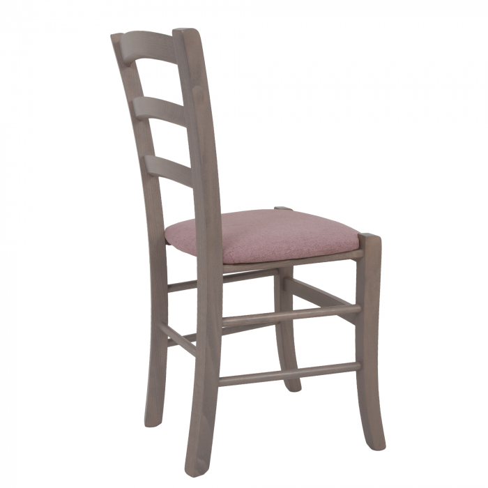 Scaun Paesana, cadru fag, culoare gri, material stofa G24 roz [3]