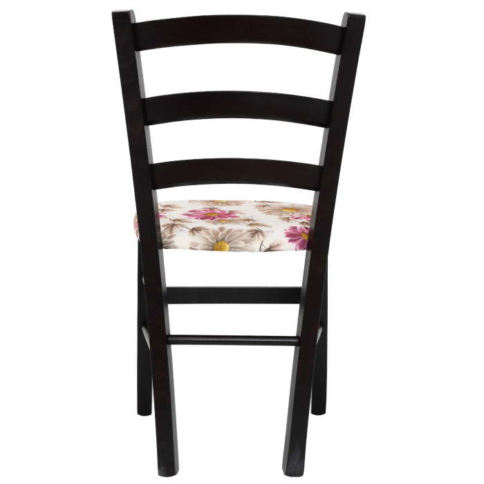 Scaun Paesana, cadru fag, culoare wenge, material stofa print floral mov [5]